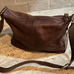 Fossil Brown Leather Shoulder Purse